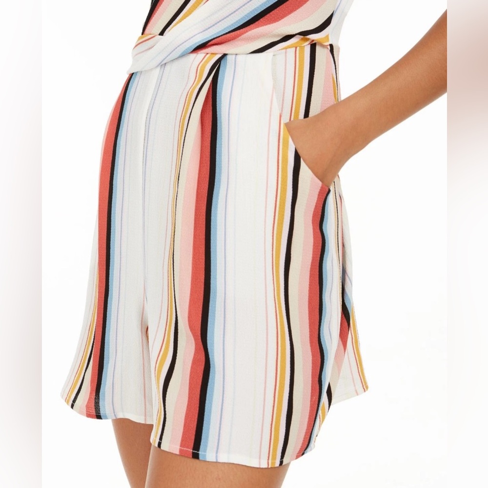 Speechless Multicolor Striped Romper - Picture 5 of 9